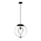 Designers Fountain Celeste 60 Watt 1-Light Matte Black Mid-Century Modern Pendant Light with Clear Glass Shade D305M-15P-MB - alternate 5